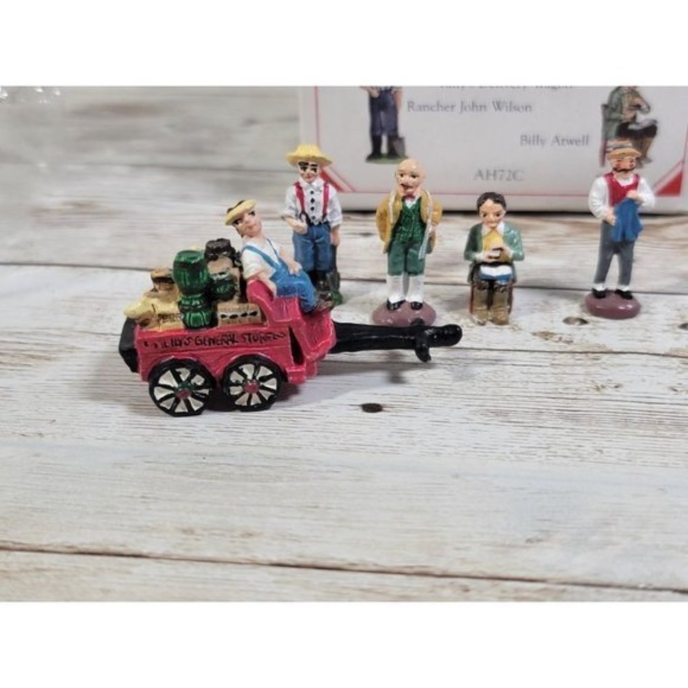 The Liberty Falls Hand Painted Pewter Collection Tully's Delivery Wagon Miniatur